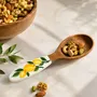 Couverts de service - Cuillère de service en noyer peinte à la main – Collection Citron - DASTHAA
