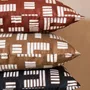 Coussins textile - NO-MAD Anvaya Cushion Cover in Linen with Print & Embroidery - NO-MAD