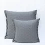 Fabric cushions - NO-MAD Bunai Cushion Covers in Structured Woven Cotton - NO-MAD