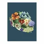 Affiches - Affiche L'Ile Aux Fleurs Sur Fond Bleu - POP ET SES FRÈRES