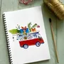 Papeterie - Carnet de Notes Le Van Rouge de Noël - POP ET SES FRÈRES