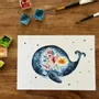 Carterie - Carte Postale - La Baleine et les Fleurs - POP ET SES FRÈRES