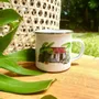 Mugs - Enamel cup - Case Créole Toit Rouge - POP ET SES FRÈRES