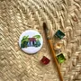 Children's decorative items - Magnet La Case Créole Toit Rouge - POP ET SES FRÈRES