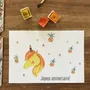 Card shop - Birthday postcard - Licorne Jaune - POP ET SES FRÈRES