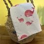 Kids accessories - School napkin - Les Baleines Roses - POP ET SES FRÈRES