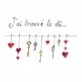 Card shop - Postcard Toi Mon Amour - J'Ai Trouvé La Clé - POP ET SES FRÈRES
