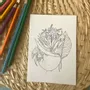 Carterie - Carte Postale Réunion - Chevelure de Fleurs Tropicales - POP ET SES FRÈRES