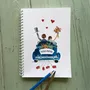 Stationery - Notebook- Les Futurs Maries en Voiture Bleue - POP ET SES FRÈRES