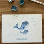 Card shop - Birthday postcard - Les Baleines Bleues - POP ET SES FRÈRES