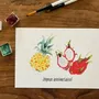 Carterie - Carte Postale Anniversaire - Le Pitaya et L'Ananas - POP ET SES FRÈRES