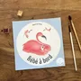 Children's decorative items - Baby on board sticker - Flamant Rose Français - POP ET SES FRÈRES