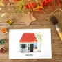 Carterie - Carte Postale Noël - La Petite Case de Noël - POP ET SES FRÈRES