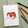 Papeterie - Carnet de Notes - Le Dino Orange - POP ET SES FRÈRES