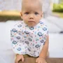 Accessoires enfants - Bavoir - La Baleine et les Fleurs - POP ET SES FRÈRES