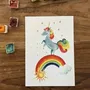 Carterie - Carte Postale Licorne Arc en Ciel - POP ET SES FRÈRES