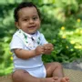 Accessoires enfants - Bavoir-Bandana - Les Petits Singes et les Bananes - POP ET SES FRÈRES