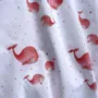 Fabrics - Cotton fabric Oeko Tex - Les Baleines Roses - POP ET SES FRÈRES