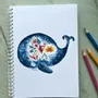 Stationery - Notebook - La Baleine et les Fleurs - POP ET SES FRÈRES