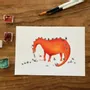 Carterie - Carte Postale - Dino Orange - POP ET SES FRÈRES