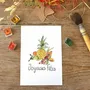 Card shop - Xmas postcard - La Corbeille de Fruits Tropicaux - POP ET SES FRÈRES