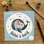 Objets déco enfant - Sticker Bébé À Bord - La Baleine et les Fleurs Français - POP ET SES FRÈRES