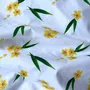 Tissus - Tissu Coton Oeko Tex - Les Fleurs de Frangipanier - POP ET SES FRÈRES