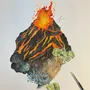 Poster - Poster Le Volcan - POP ET SES FRÈRES