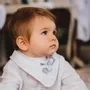 Accessoires enfants - Bavoir-Bandana - Les Baleines Bleues - POP ET SES FRÈRES