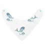 Accessoires enfants - Bavoir-Bandana - Les Baleines Bleues - POP ET SES FRÈRES