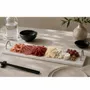 Platter and bowls - Slim Marble Serving Board with Metal Handles - KALU CREATIONS