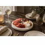 Plats et saladiers - Plateau de service rond en marbre avec bouton en inox - KALU CREATIONS