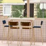 Tables Salle à Manger - Table haute bar rétro Véra - ⌀75/70x70/120x70 - LES GAMBETTES