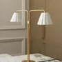 Table lamps - Cotswold Dual Table Lamp Fine Porcelain - Antique Brass - CORSTON ARCHITECTURAL DETAIL