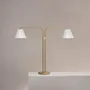 Table lamps - Cotswold Dual Table Lamp Fine Porcelain - Antique Brass - CORSTON ARCHITECTURAL DETAIL
