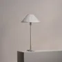 Wall lamps - Cotswold Medium Table Lamp Pleated Alabaster White - Polished Nickel - CORSTON ARCHITECTURAL DETAIL