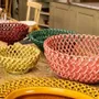 Céramique - Corbeille tressée géante Rosae sans pied - MAISON PICHON