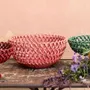 Céramique - Corbeille tressée géante Rosae sans pied - MAISON PICHON