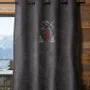 Curtains and window coverings - Mountain curtain Charcoal grey gondola lift - VAGABONDE INTERNATIONAL