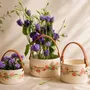 Decorative objects - Hand-Painted Ceramic Basket – Tulip Collection - DASTHAA