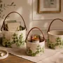 Decorative objects - Hand-Painted Ceramic Basket – Roots Collection - DASTHAA