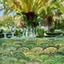Table cloths - MARBLE FAN Linen Tablecloths and Napkins - SUMMERILL AND BISHOP