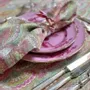 Table cloths - MARBLE FAN Linen Tablecloths and Napkins - SUMMERILL AND BISHOP