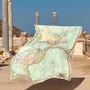 Table cloths - 1914 NAUTICAL WORLD MAP Linen Tablecloths and Napkins - SUMMERILL AND BISHOP