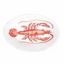 Fragrance for women & men - RED LOBSTER OVAL SERVING PLATE - 32cm - CASA AMALFI