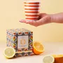 Parfums pour soi et eaux de toilette - SUMMER IN SORRENTO Bougie en Cire de Soja Peinte à la Main - Bergamote & Fleur d'Oranger 200g - CASA AMALFI