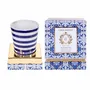 Parfums pour soi et eaux de toilette - BLUE GROTTO Bougie en Cire de Soja Peinte à la Main - Acqua Marine & Sel Marin 200g - CASA AMALFI