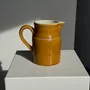 Carafes - Stoneware Kilt yellow ceramic carafe 1 liter H17 - OFFICE OBJETS