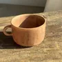 Mugs - Brown glazed stoneware cup H6.5 D10.5 - OFFICE OBJETS