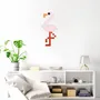 Stained glass decoration - Decorative adhesive glass mosaic flamingo #01 - PIXELBOX